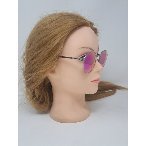 Vintage Serengeti Round Sunglasses Pink Green Mirror Lenses 90s 5539V Japan main image 10